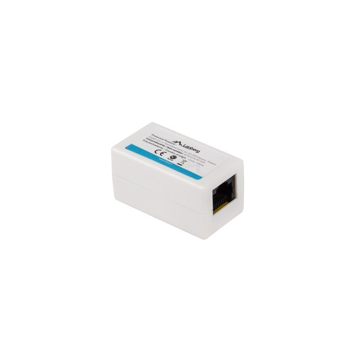 RJ-45 конектор Lanberg, CAT.6 In-line coupler - AD-RJ45-RJ45-OU6 - 1