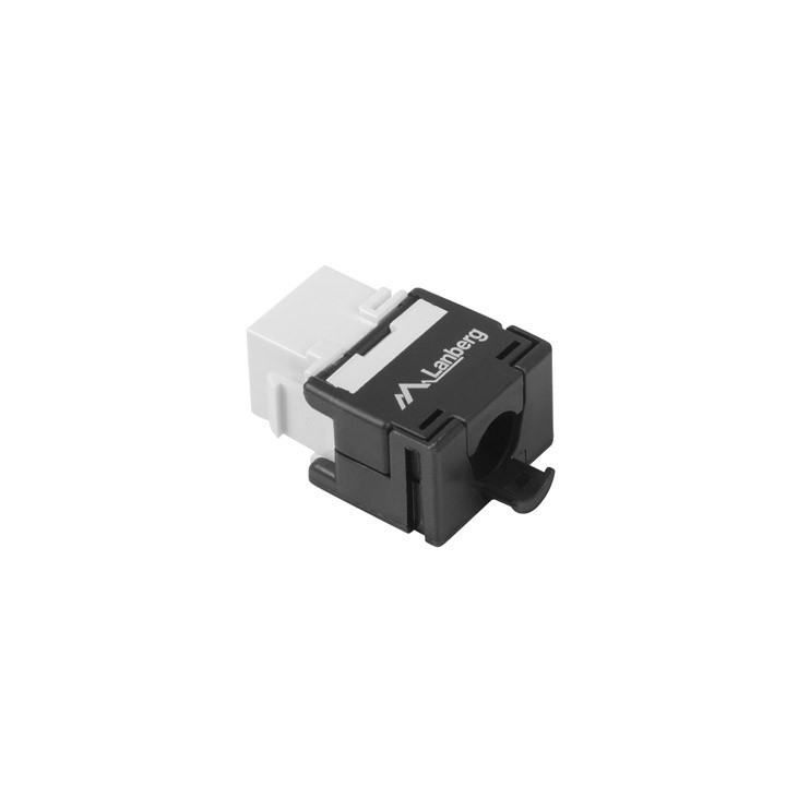 Keystone конектор LANBERG KSUA-2000, RJ45 UTP CAT.6a 180° безинструментален - KSUA-2000 - 2