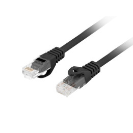Пачкорд Lanberg CAT.6 UTP LSZH, 1m RJ-45, Black - PCU6-10CU-0100-BK - 1
