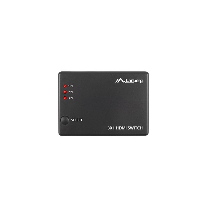 HDMI превключвател Lanberg SWV-HDMI-0003, 3x HDMI вход + 1 HDMI изход, 4K@60Hz поддръжка - SWV-HDMI-0003 - 2