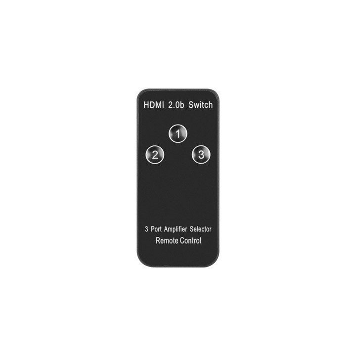 HDMI превключвател Lanberg SWV-HDMI-0003, 3x HDMI вход + 1 HDMI изход, 4K@60Hz поддръжка - SWV-HDMI-0003 - 3