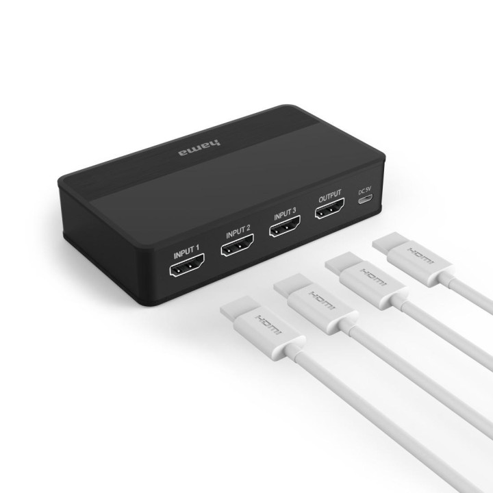 HDMI превключвател HAMA 4K, 3x1 HDMI - 121770 - 3