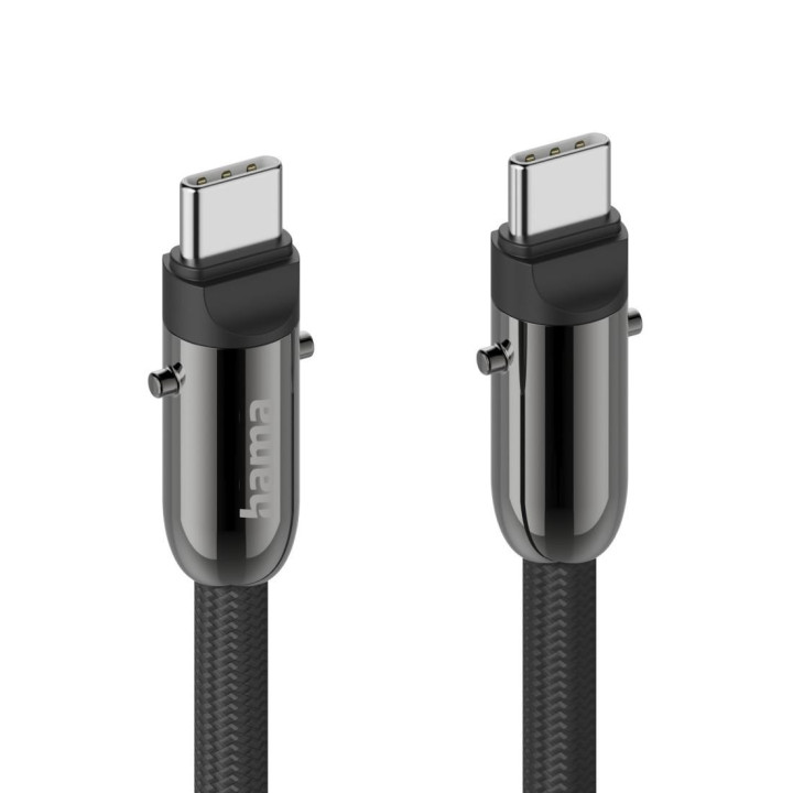 USB-C кабел HAMA, 1.2м, 480 Mbit/s, Екраниран, Черен - 201751 - 12