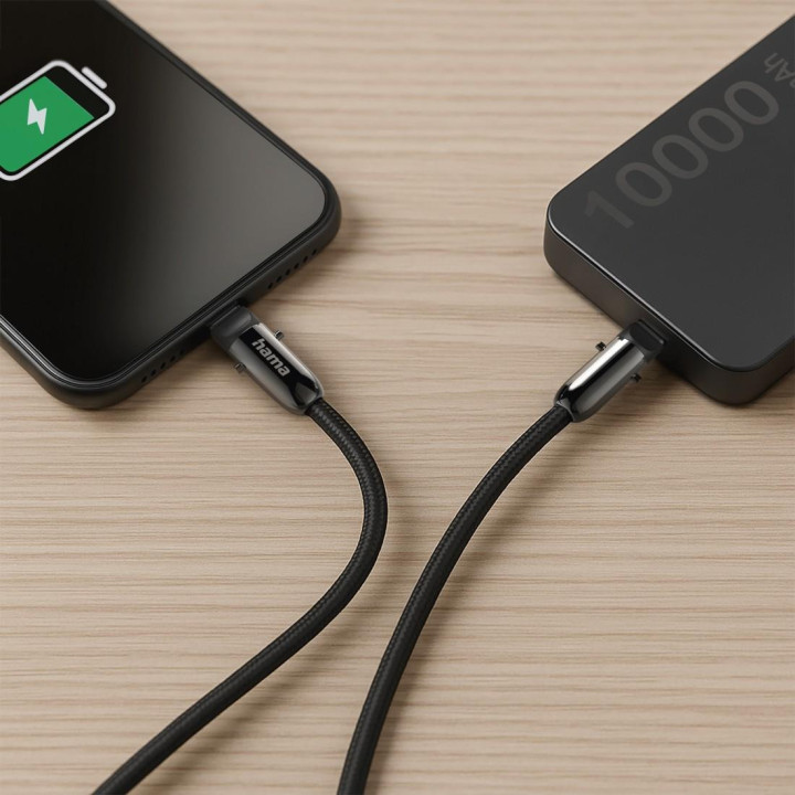 USB-C кабел HAMA, 1.2м, 480 Mbit/s, Екраниран, Черен - 201751 - 14