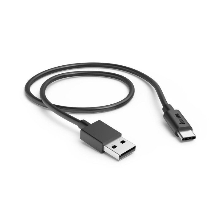Кабел HAMA USB-C към USB-A, 0.5м, 480Мbit/s, 3А, черен - 201705 - 2