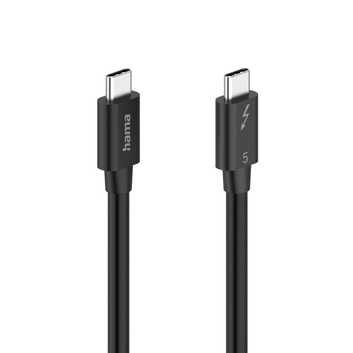 Кабел HAMA USB-C Thunderbolt 5, 80 Gbit/s, 5A, 240W, 8K, 1м - 200796 - 2