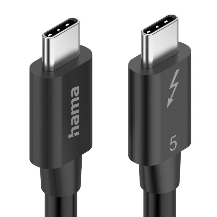 Кабел HAMA USB-C Thunderbolt 5, 80 Gbit/s, 5A, 240W, 8K, 1м - 200796 - 3