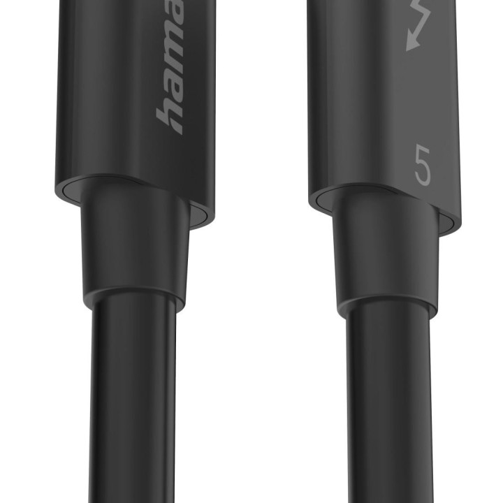 Кабел HAMA USB-C Thunderbolt 5, 80 Gbit/s, 5A, 240W, 8K, 1м - 200796 - 4