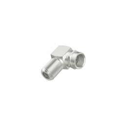 Адаптер HAMA, F мъжко - F женско, Извит на 90° - 205226 - 1