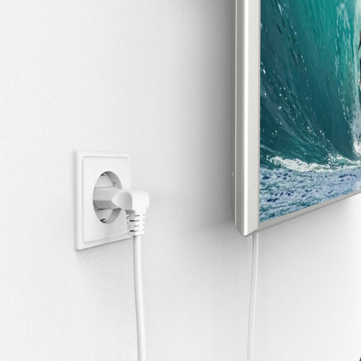 Захранващ кабел HAMA, 5м, под ъгъл 90°, черен - 221102 - 6