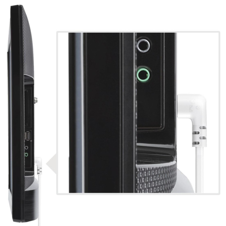 Захранващ кабел HAMA, 5м, под ъгъл 90°, черен - 221102 - 7