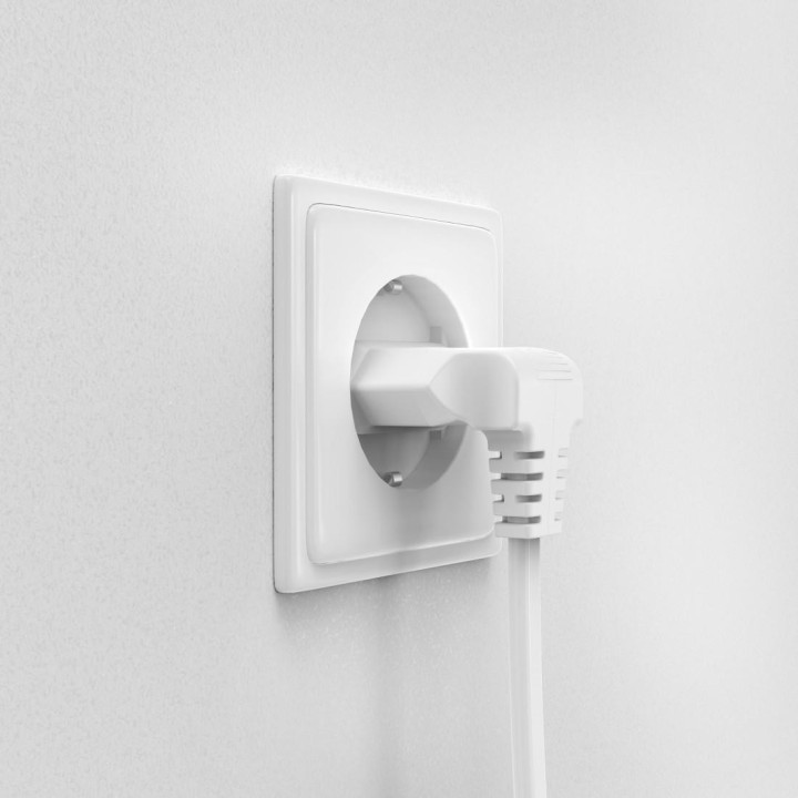 Захранващ кабел HAMA, 5м, под ъгъл 90°, черен - 221102 - 9