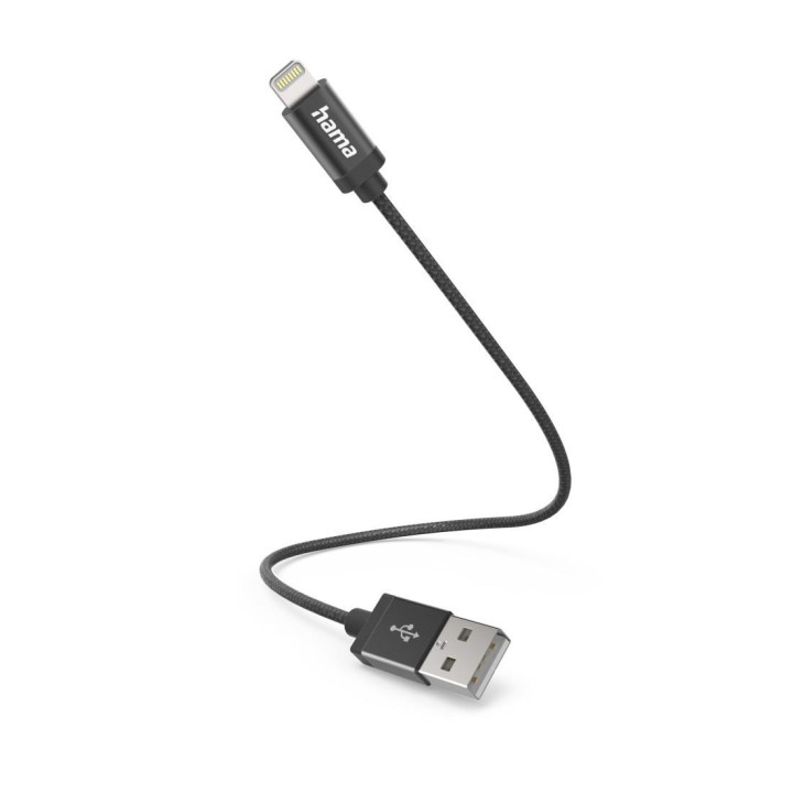 Кабел за зареждане HAMA, USB-A към Lightning 0.2м - 201578 - 1
