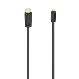 Кабел HAMA, HDMI мъжко - Micro HDMI Type-D, 2м, 4K - 74259 - 1