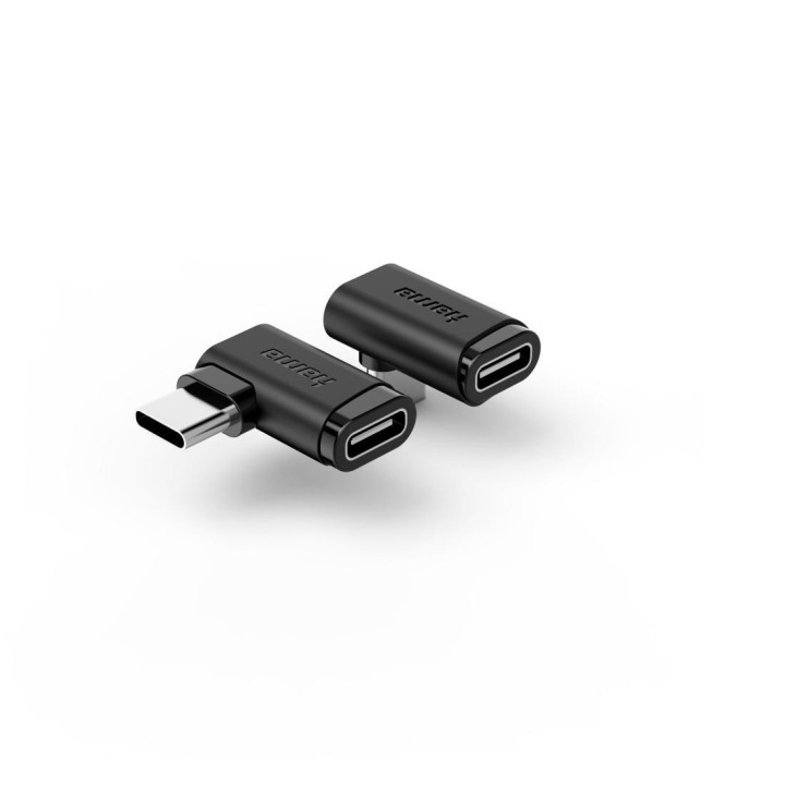 Адаптер HAMA, 90°C USB-C, USB 3.2 Gen2, 10 Gbit/s, 5A, 240W, комплект 2 бр. - 200359 - 2