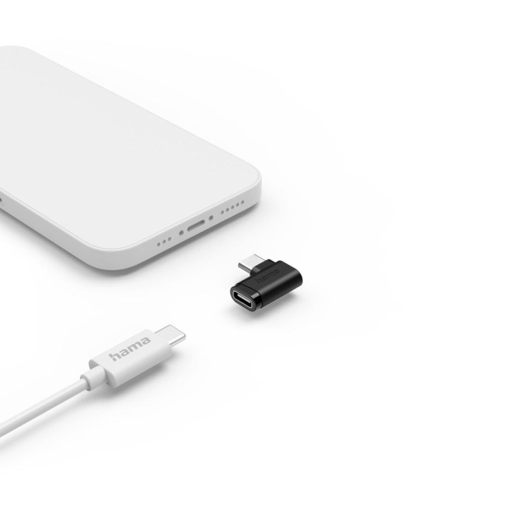 Адаптер HAMA, 90°C USB-C, USB 3.2 Gen2, 10 Gbit/s, 5A, 240W, комплект 2 бр. - 200359 - 4