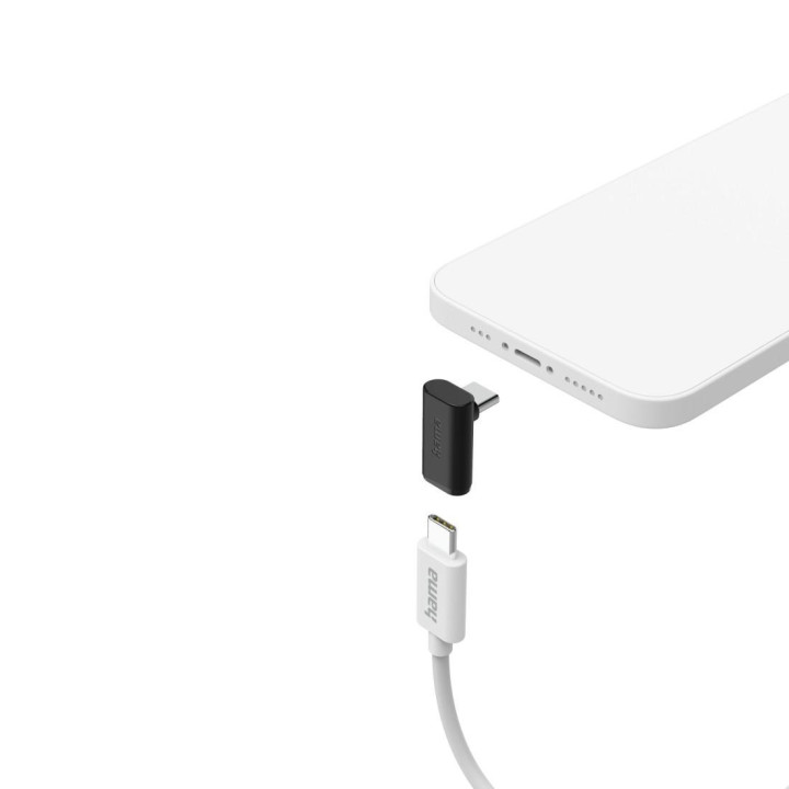 Адаптер HAMA, 90°C USB-C, USB 3.2 Gen2, 10 Gbit/s, 5A, 240W, комплект 2 бр. - 200359 - 5