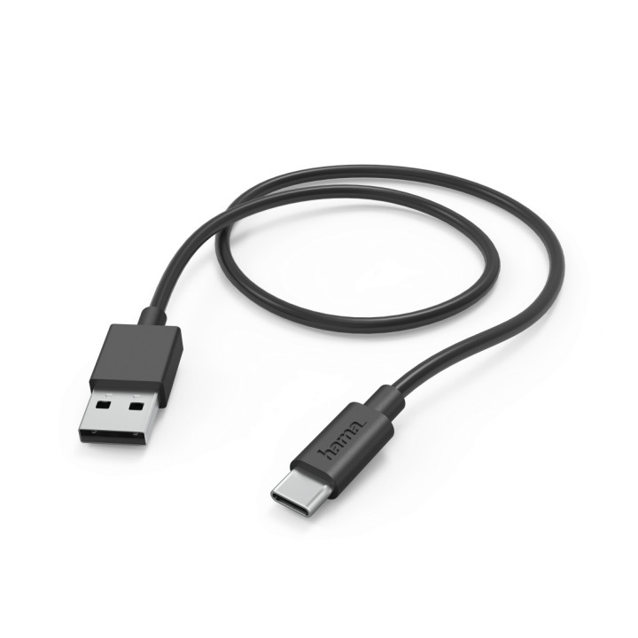 Кабел HAMA USB-C към USB-A, 1м, 480 Mbit/s, Черен - 201594 - 1