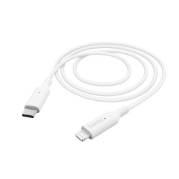 Кабел за зареждане HAMA, USB-C към Lightning, 1м, бял - 201598 - 1