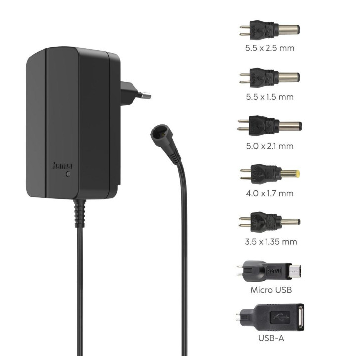 Универсално мрежово захранване HAMA, 18W 12V 1500mA 7 адаптера - 223615 - 5