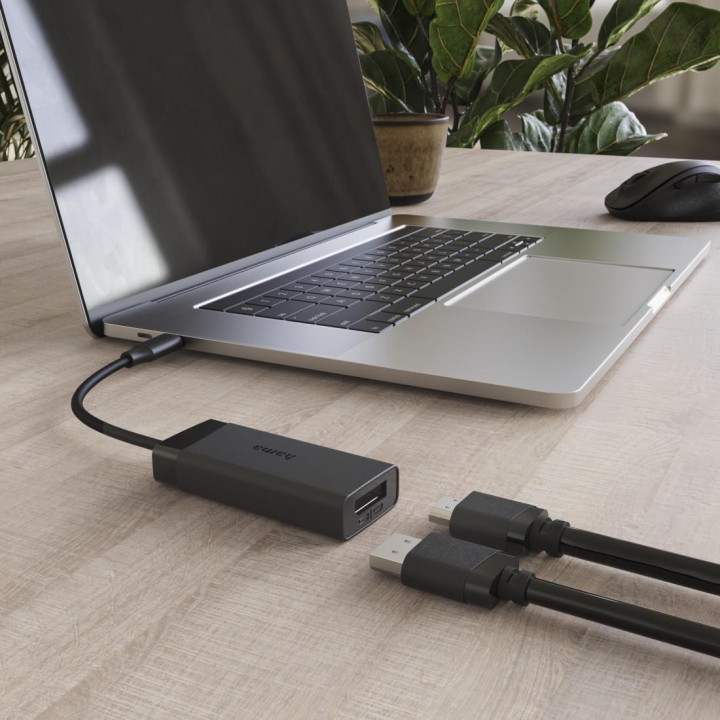 Адаптер HAMA, USB-C към DisplayPort/HDMI, 4K 60Hz - 202034 - 2