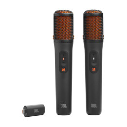 Безжични микрофони JBL EasySing, динамичен, USB Type-C, кардиоиден, черен - JBL-MIC-EASYSING-WRLSS - 1