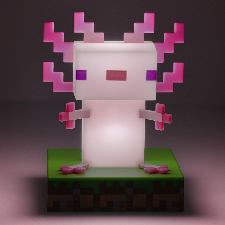 Лампа Paladone Icons: Minecraft - Axolotl Light, Многоцветна, 11см - PP11390MCFV2 - 4