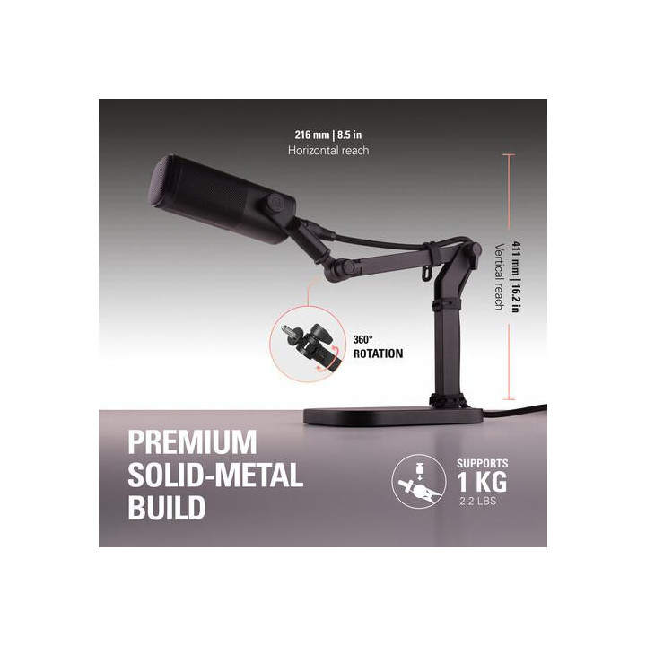 Поставка за микрофон Elgato Wave Desk Stand - 10AAU9901 - 3