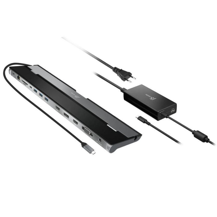 Докинг станция j5create JCD543P, 3 монитора, 100W PD захранване - JCD5