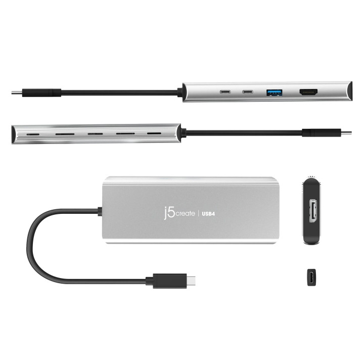 USB-C хъб j5create JCD401, HDMI, DisplayPort, USB, USB-C - JCD401