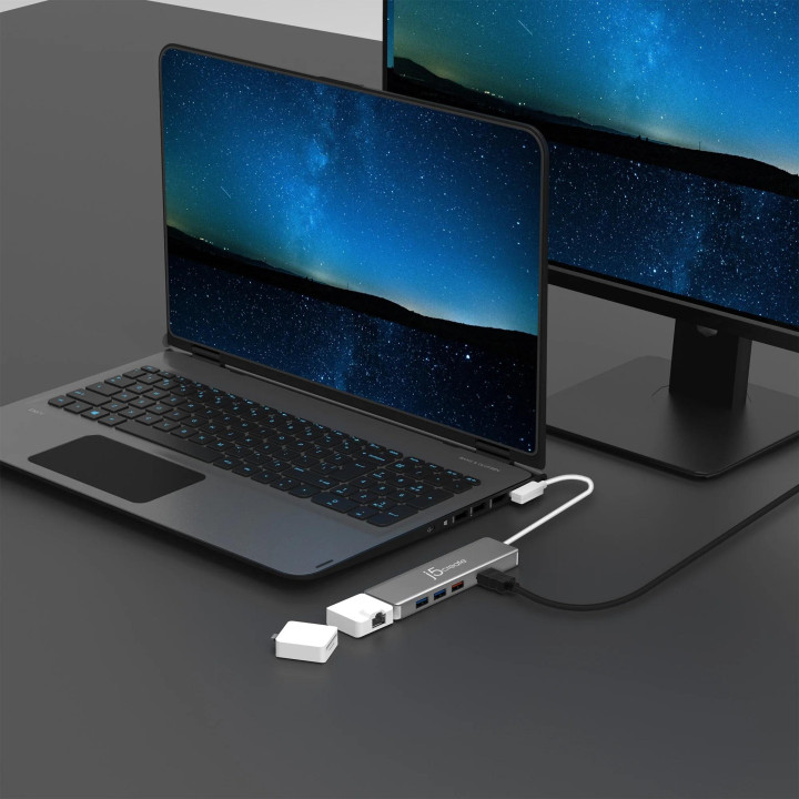 Модулна докинг станция j5create JCD375, 2 модула, USB-C - JCD375