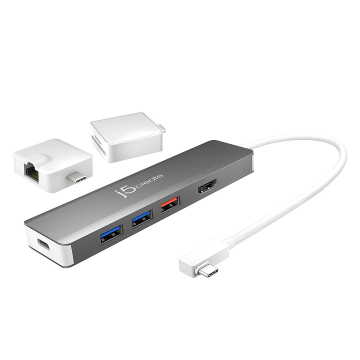 Модулна докинг станция j5create JCD375, 2 модула, USB-C - JCD375