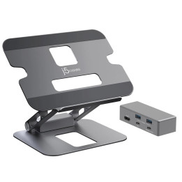 Поставка за лаптоп j5create JTS327, до 16", USB-C, 4K - JTS327