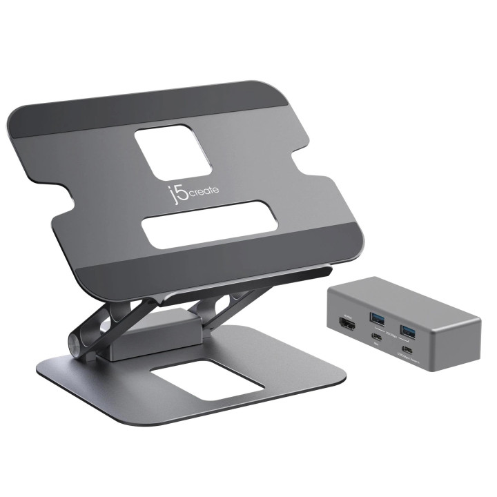 Поставка за лаптоп j5create JTS327, до 16", USB-C, 4K - JTS327