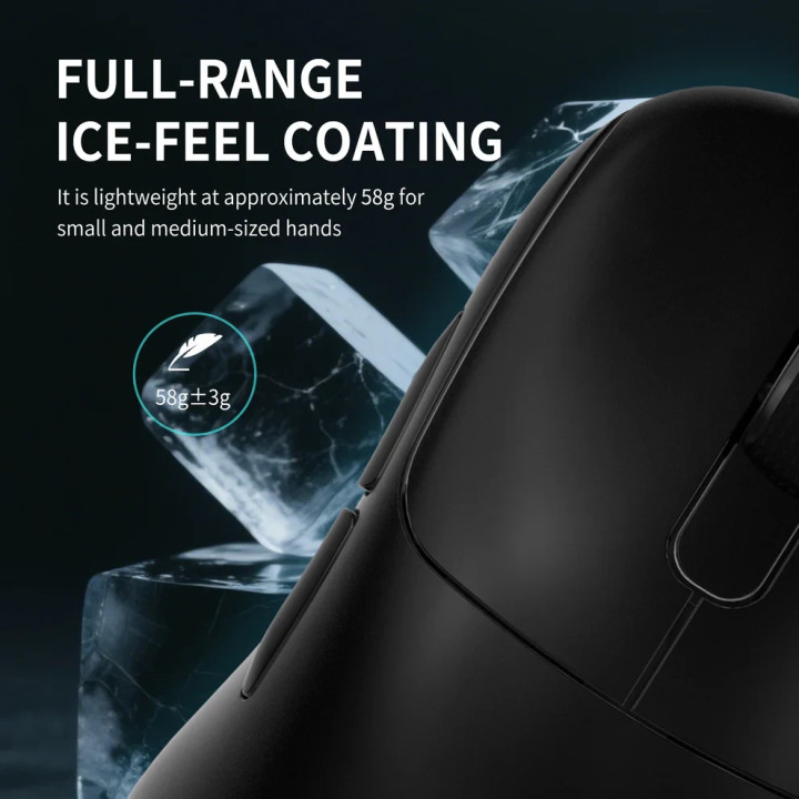 Безжична геймърска мишка Ajazz AJ179 APEX, 8000Hz, PAW3950 APEX сензор