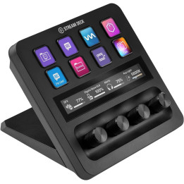 Контролер Elgato Stream Deck Plus, 8 LCD клавиша + 4 енкодера 360°, To