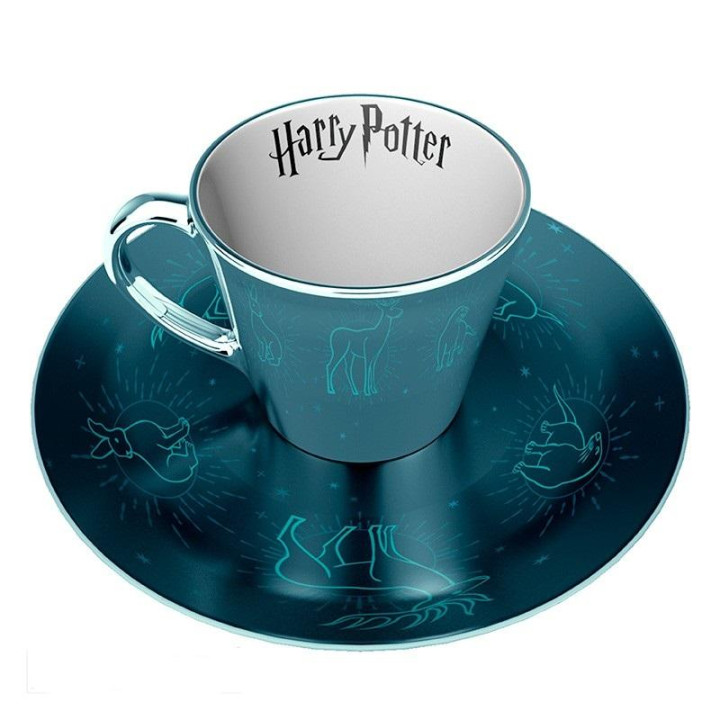 Комплект ABYSTYLE Harry Potter Patronus, Чаша и подложка, Син - MMP006