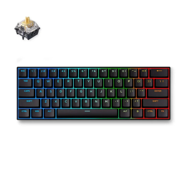 Механична нископрофилна геймърска клавиатура MCHOSE Ace 60 Pro, 60%, K