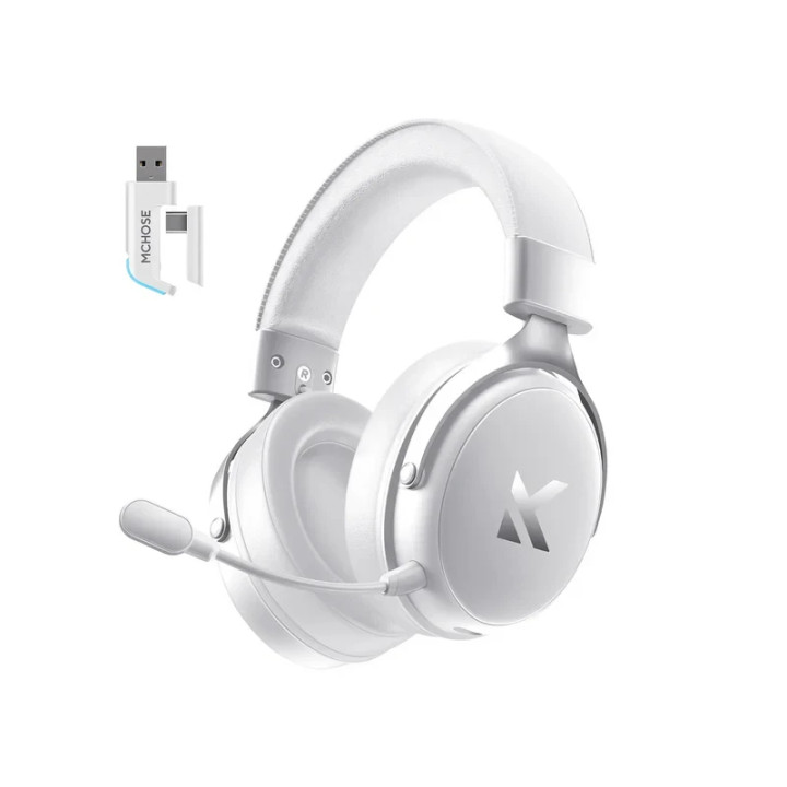 Безжични геймърски слушалки MCHOSE V9 Pro, 53mm, Bluetooth/2.4G, 2000m
