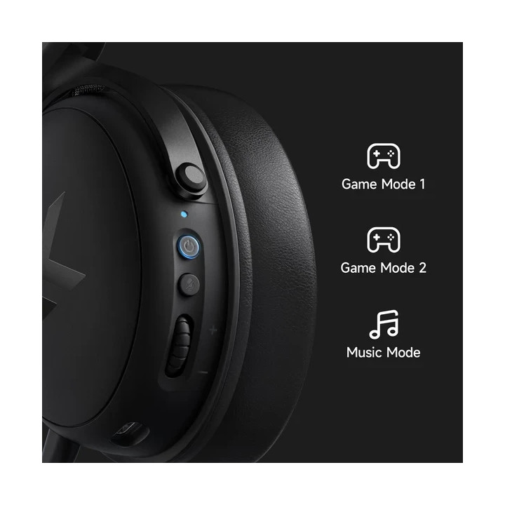 Безжични геймърски слушалки MCHOSE V9 Pro, 53mm, Bluetooth/2.4G, 2000m