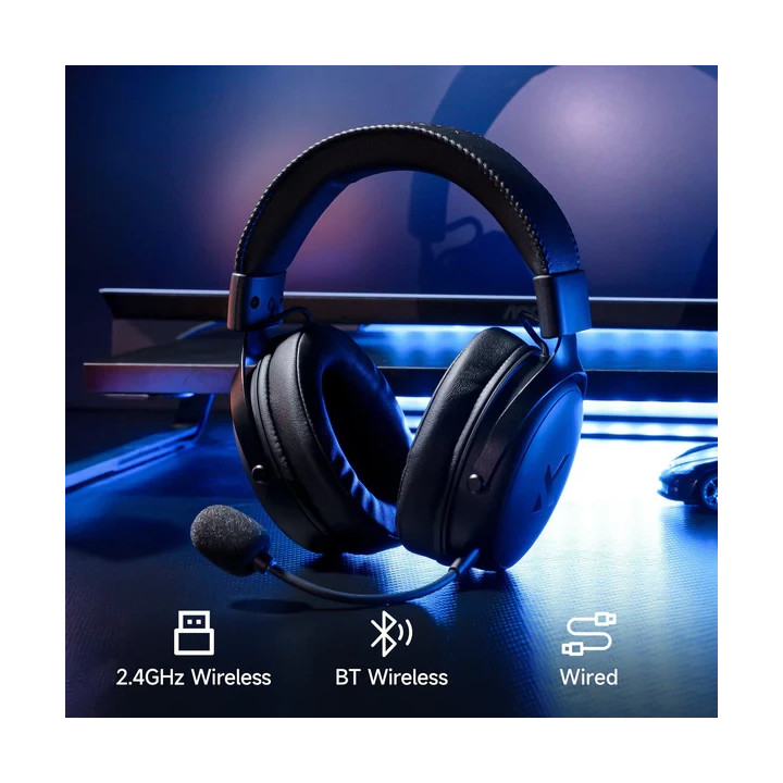 Безжични геймърски слушалки MCHOSE V9 Pro, 53mm, Bluetooth/2.4G, 2000m