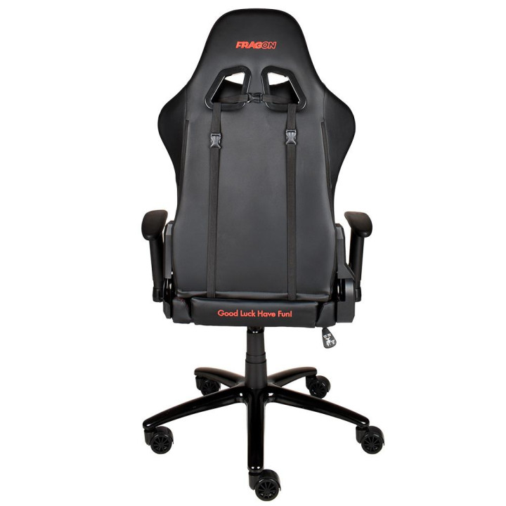 Геймърски стол FragON 2X Series V2, Черен, Изкуствена кожа, 130 Kg - F