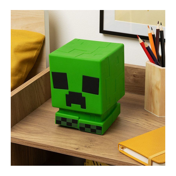 Лампа Paladone: Minecraft - Creeper SquishyGlo Silicone Light Recharge
