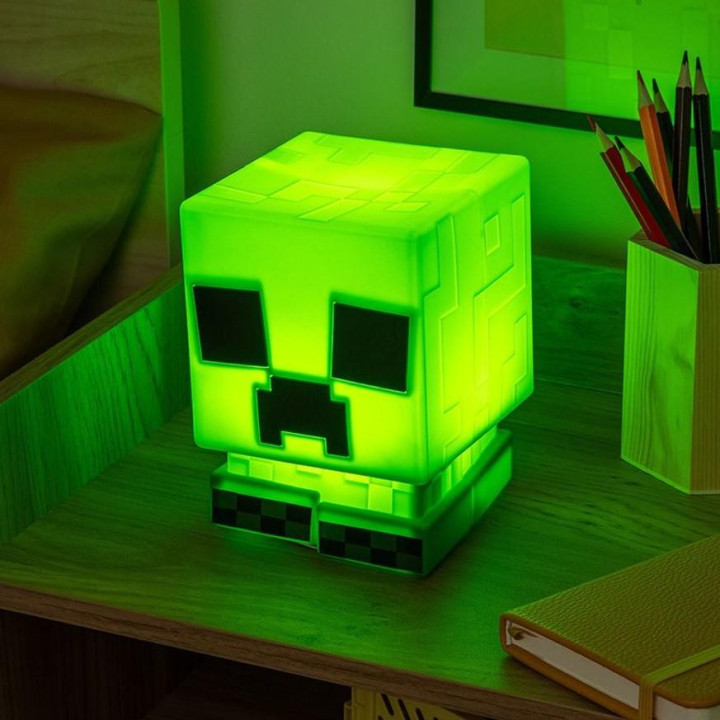 Лампа Paladone: Minecraft - Creeper SquishyGlo Silicone Light Recharge