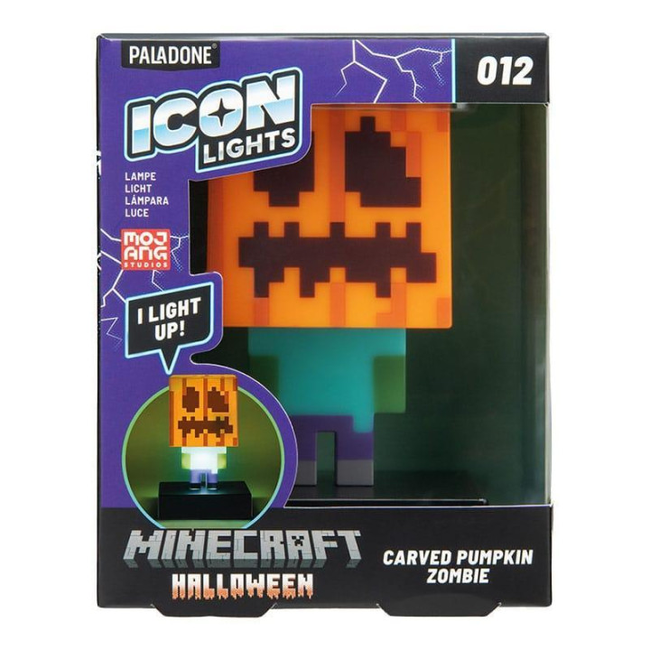 Статуетка Paladone Minecraft Zombie Jack O Lantern Light PP15302MCF