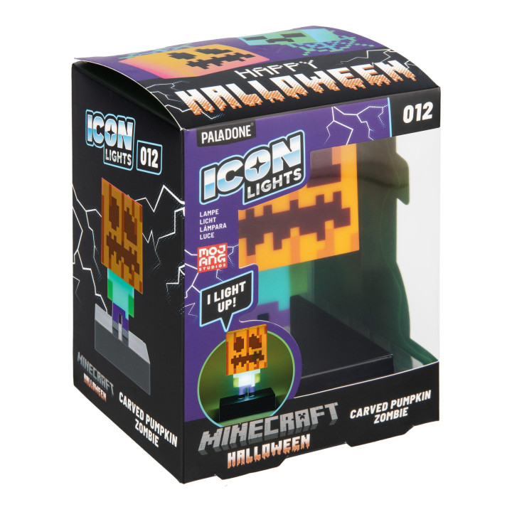 Статуетка Paladone Minecraft Zombie Jack O Lantern Light PP15302MCF