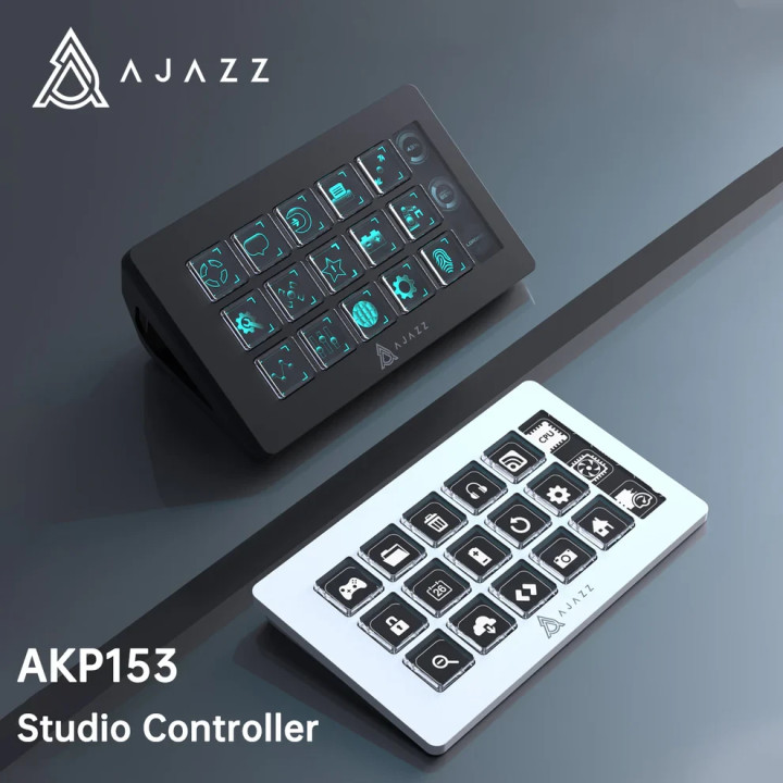 Стрийминг хъб/дек Streaming HUB Ajazz AKP153E, USB-C, 15 програмируеми