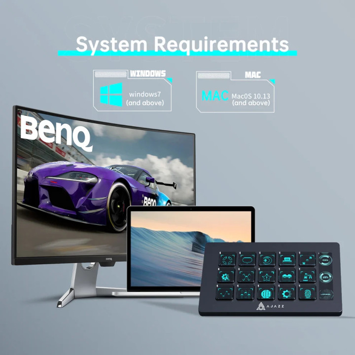 Стрийминг хъб/дек Streaming HUB Ajazz AKP153E, USB-C, 15 програмируеми