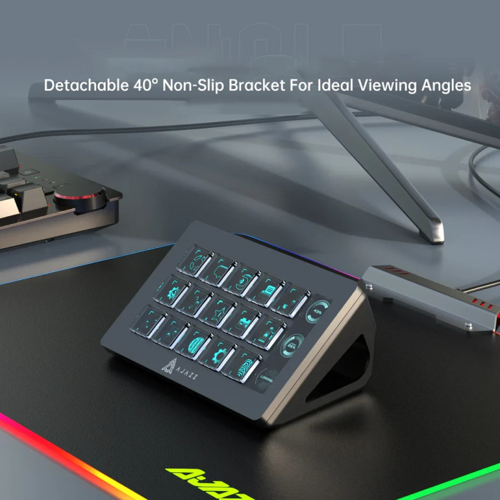 Стрийминг хъб/дек Streaming HUB Ajazz AKP153E, USB-C, 15 програмируеми