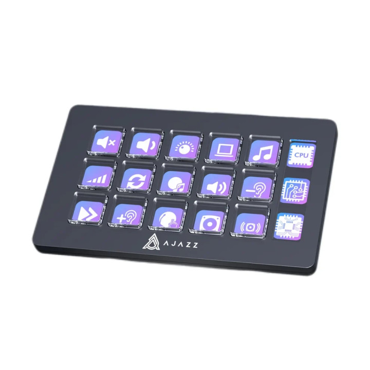 Стрийминг хъб/дек Streaming HUB Ajazz AKP153E, USB-C, 15 програмируеми